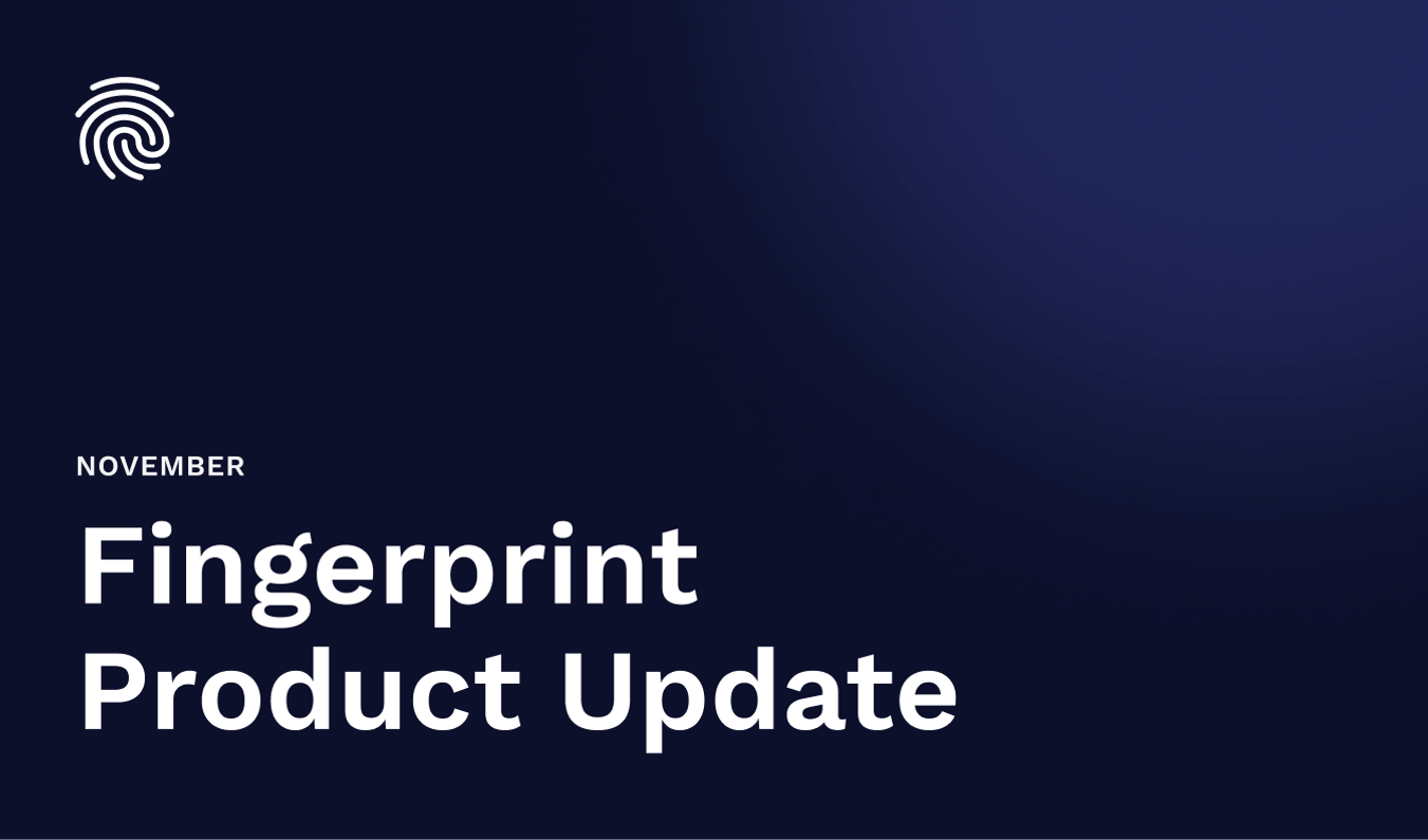 Product Update - November 2021